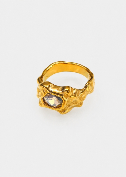 Ring Solenne Champagne – 18k gullbelagt