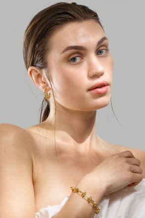 Øredobb Twist of Gold - 18k Gullbelagt