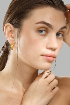 Øredobb Twist of Gold - 18k Gullbelagt