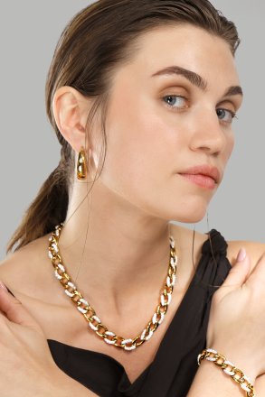 Øredobber Bold Curve – 18k Gullbelagte