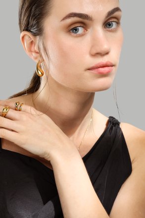 Ring Wave Bold - 18k Gullbelagt