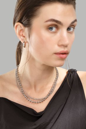 Halskjede Layered Shine – Sølvbelagt