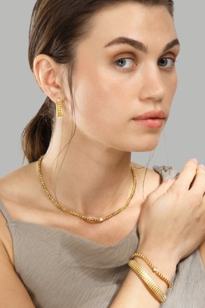 Øredobber Sfera – 18k Gullbelagte
