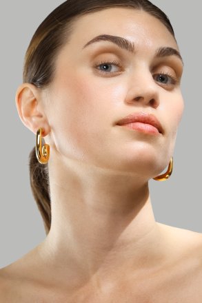 Øredobb Elegant Curve - 18k Gullbelagt
