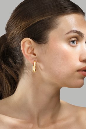 Øredobb Golden Flow - 18k Gullbelagt