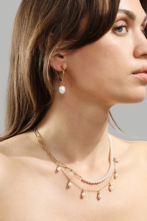 Halskjede Pearl Harmony - 18k Gullbelagt