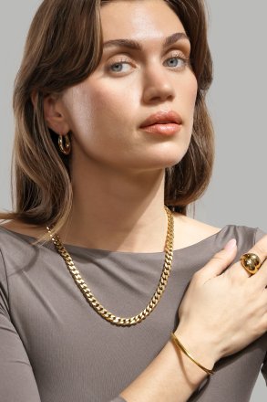 Armbånd Flow Cuff - 18k Gullbelagt