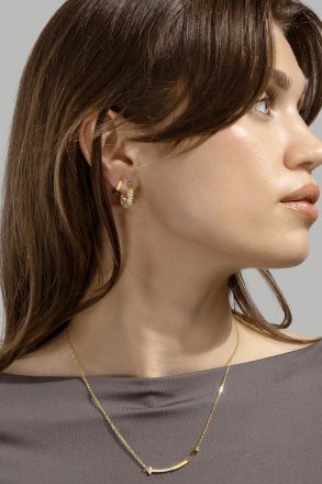 Øredobb Shimmer Hoops - 18k Gullbelagt