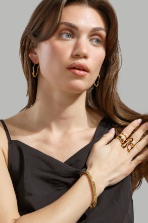 Ring Wave Gold - 18k gullbelagt