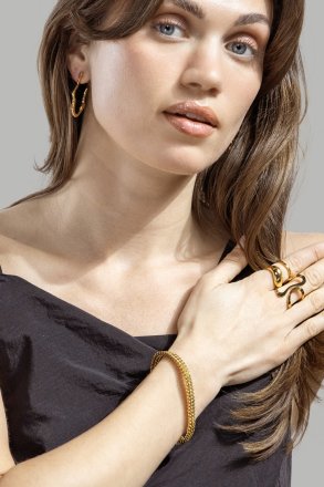 Ring Wave Gold - 18k gullbelagt