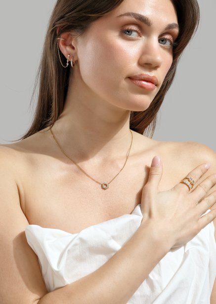 Ring Duo Cut - 18k Gullbelagt