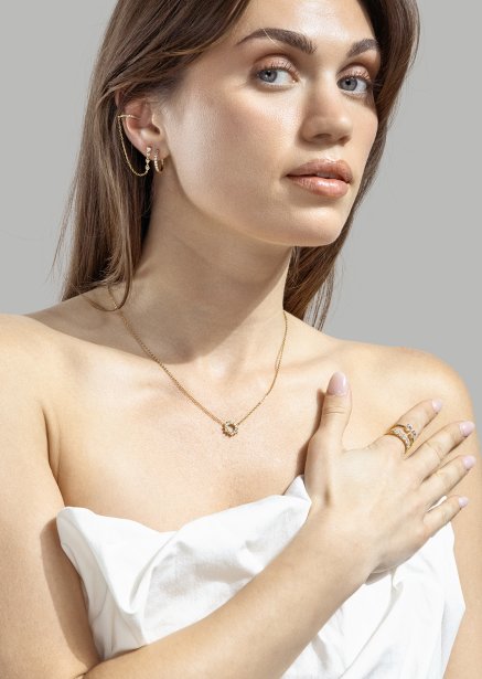Ring Duo Cut - 18k Gullbelagt