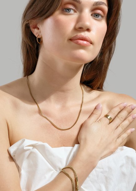 Øredobb Classic Medium - 18k Gullbelagt
