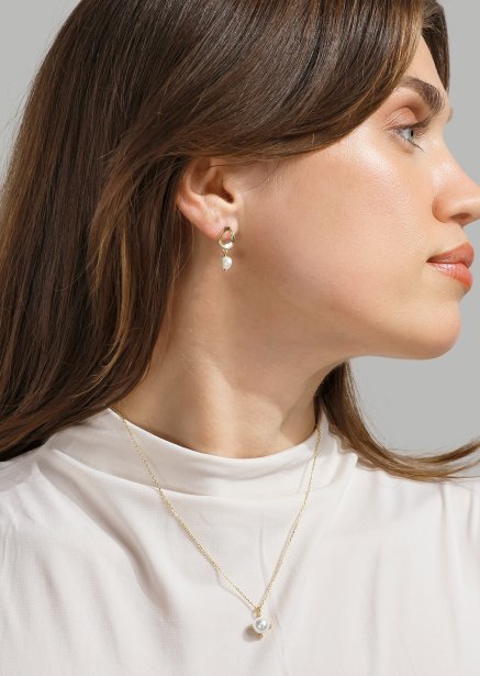Kjede North Pearl - 18k Gullbelagt