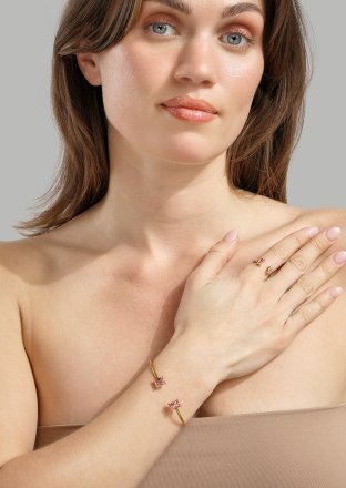 Ring ERosé Duo - 18k Gullbelagt