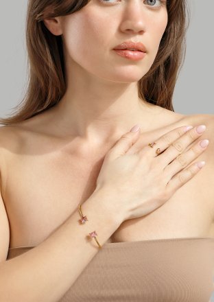 Ring ERosé Duo - 18k Gullbelagt