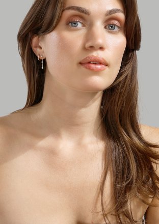 Øredobber Luna strip - 18k Gullbelagte