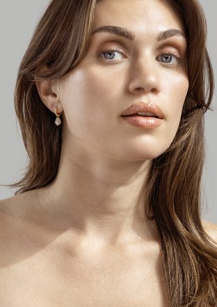 Pearl Charm Øredobber – 18k Gullbelagte