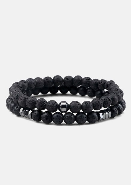 Perlearmbånd Onyx Edge