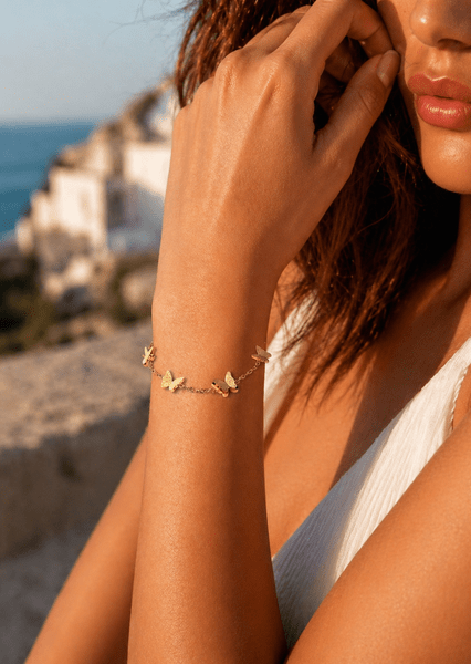 Armbånd Butterfly Dance - 18k Gold Plated
