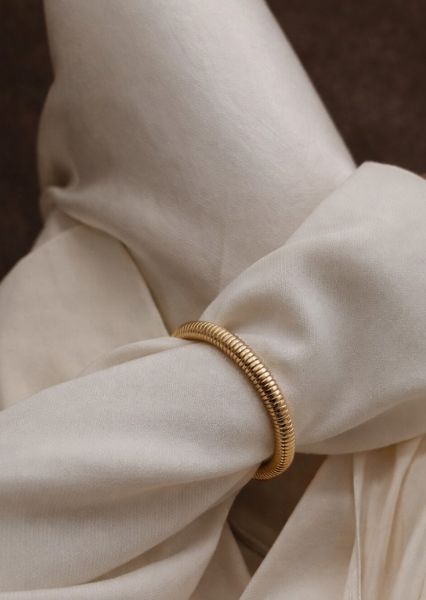 Armbånd Sculpted Coil - 18k Gold Plated