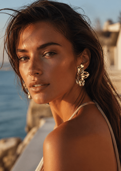 Liora Øredobber – 18k Gold Plated