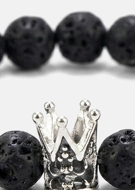 Perlearmbånd Lava Crown