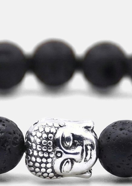 Perlearmbånd Obsidian Aura