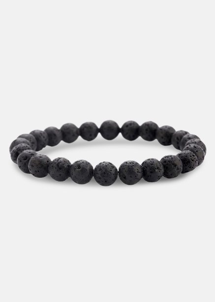 Perlearmbånd Obsidian Thread