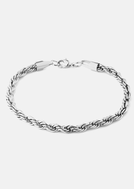 Armbånd Twisted Link- Sølvbelagt