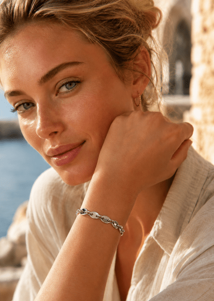 Armbånd Steel Bold - Sølvbelagt