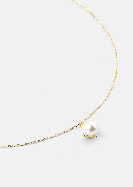 Kjede North Pearl - 18k Gullbelagt