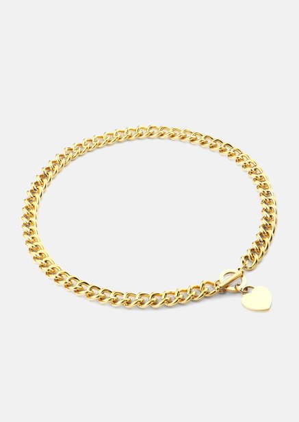 Luxe Circle Charm Necklace - 18k Gold Plated