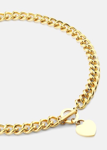 Luxe Circle Charm Necklace - 18k Gullbelagt