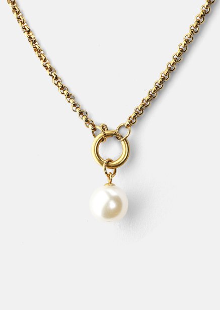 Halskjede Opal Circle Necklace- 18k Gullbelagt