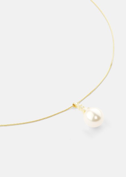 Halskjede Isla Pearl - 18k Gullbelagt