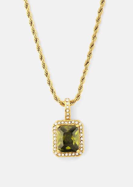 Halskjede Green Luxe - 18k Gold Plated