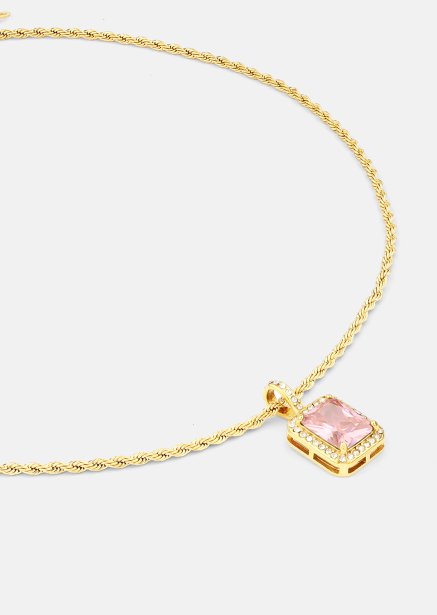 Halskjede Rose Luxe - 18k Gullbelagt