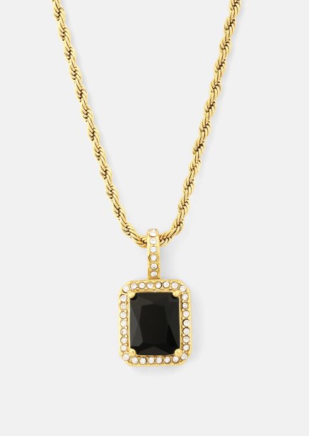 Halskjede Black Luxe - 18k Gold Plated