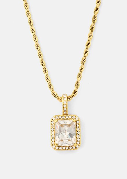 Halskjede White Luxus - 18k Gullbelagt
