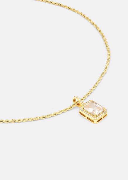Halskjede White Luxus - 18k Gullbelagt