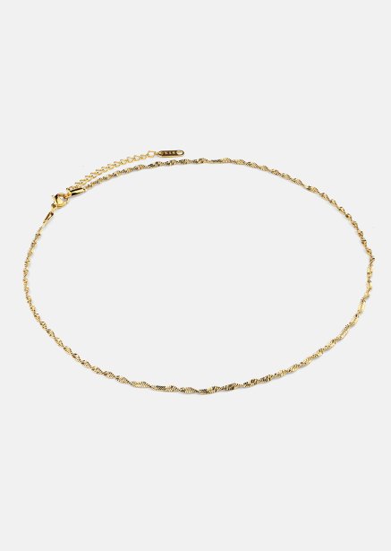 Halskjede Twistad – 18k Gullbelagt