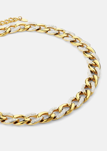 Halskjede Cuban Shine - 18k Gullbelagt