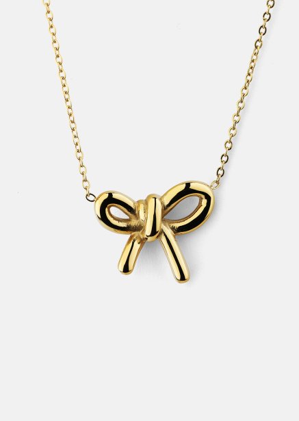 Halskjede Golden Bow - 18k Gullbelagt