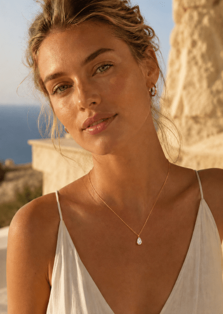 Halskjede Drop – 18k Gullbelagt