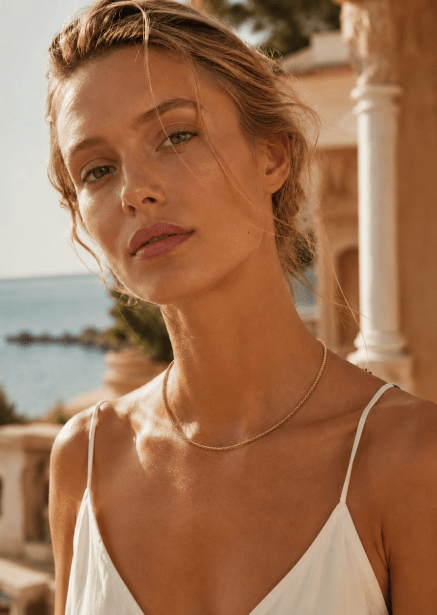Øredobb Shimmer Hoops - 18k Gullbelagt