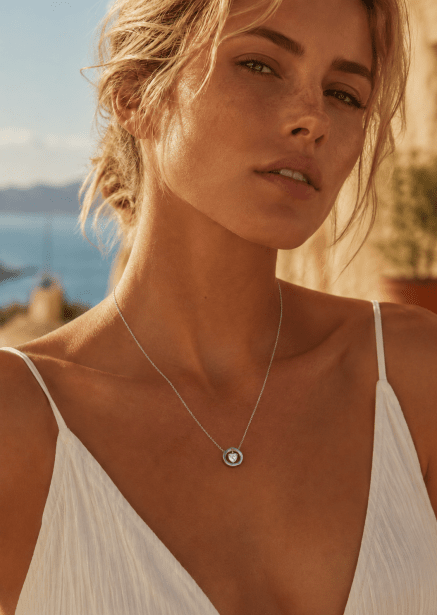 Halskjede Silver Heart – Sølvbelagt