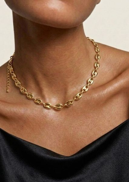 Halskjede Bold Chain - 18k Gullbelagt