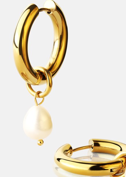 Øredobb Pearl Drop - 18k Gullbelagt