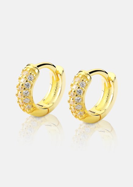Øredobb Shimmer Hoops - 18k Gullbelagt